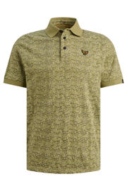 thumbnail: PME Legend regular fit polo met print - mosgroen