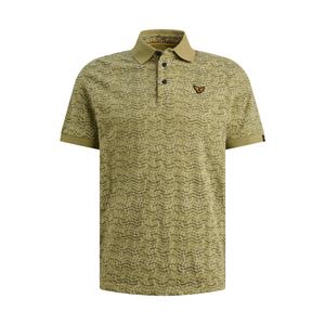 regular fit polo met print - mosgroen