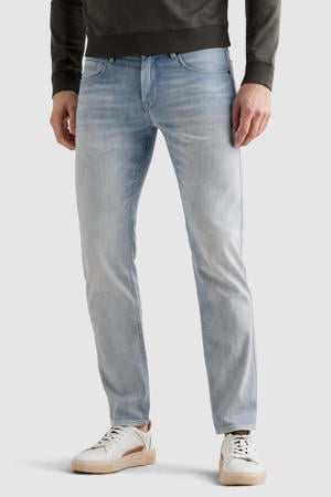 NIGHTFLIGHT regular fit jeans met textuur light blue denim