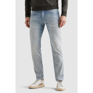 NIGHTFLIGHT regular fit jeans met textuur light blue denim