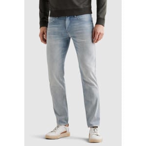 NIGHTFLIGHT regular fit jeans met textuur light blue denim
