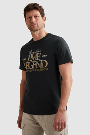 regular T-shirt antraciet