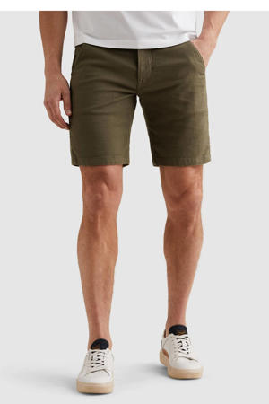 FIBERSTAR regular casual short donkergroen