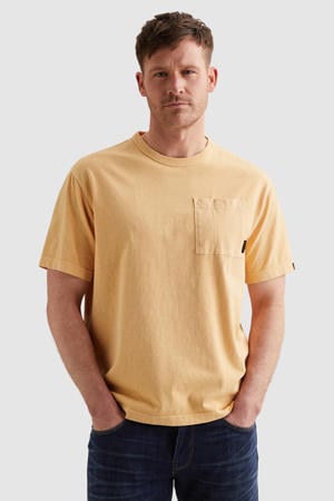 relaxed T-shirt geel