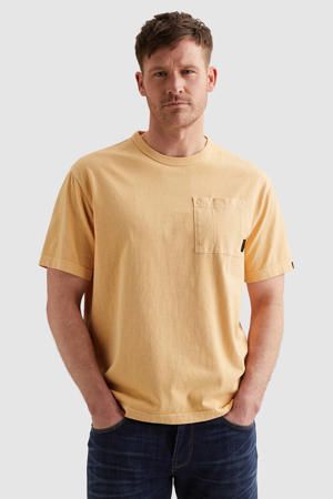 relaxed T-shirt geel