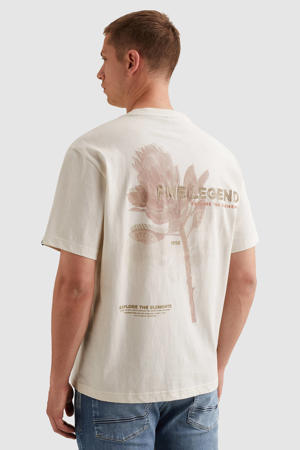 relaxed T-shirt met backprint ecru