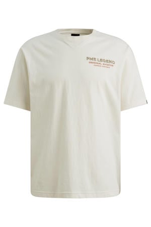 relaxed T-shirt met backprint ecru