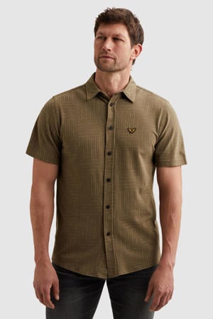 regular casual overhemd groen