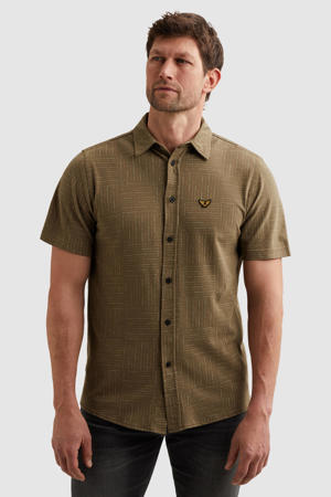 regular casual overhemd groen