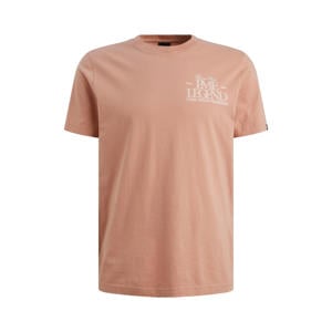 regular T-shirt koraalrood