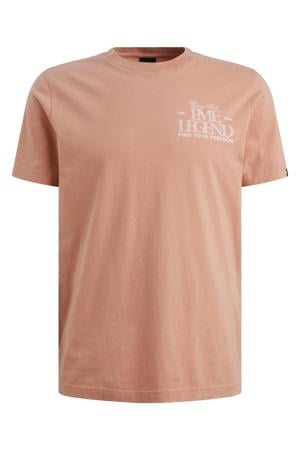 regular T-shirt koraalrood