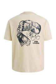 thumbnail: PME Legend regular fit T-shirt met backprint - ecru