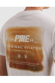 thumbnail: PME Legend regular T-shirt met backprint wit