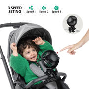 thumbnail: Titaniumbaby Stroller Fan Black