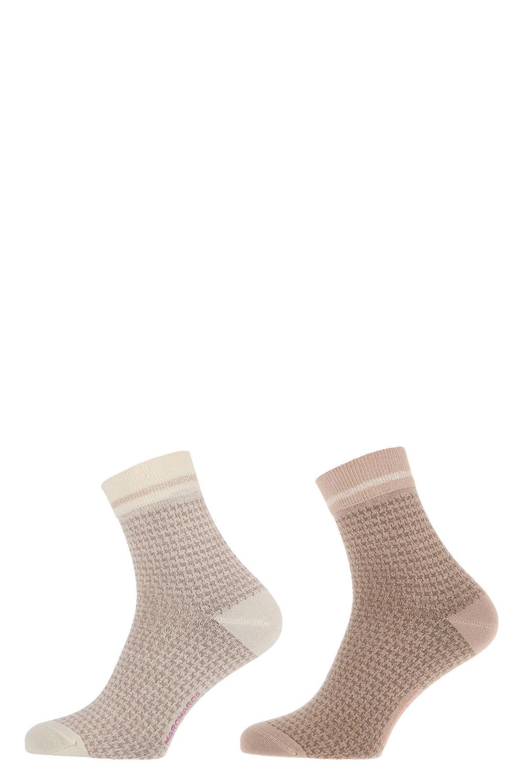 Marcmarcs sokken Trix - set van 2 beige/ecru