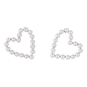 gold plated oorbellen Victoria met parels goudkleurig