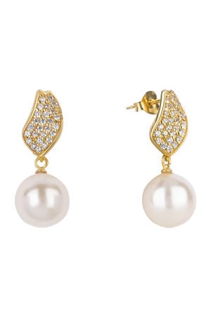 gold plated oorbellen Violet