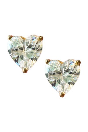 gold plated oorbellen Paris Crystal