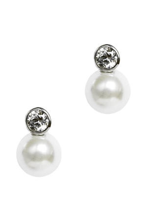 silver plated oorbellen Bethany