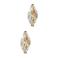 Abrazi gold plated oorbellen Navette