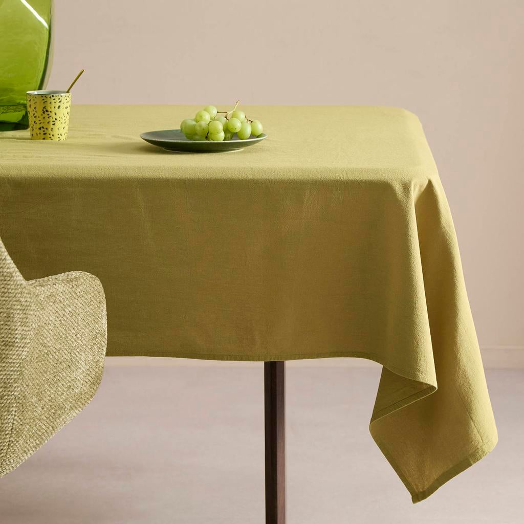 NOUS Living Liva katoenen tafelkleed 250x150 cm - groen