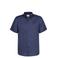 Timberland regular casual overhemd met linnen donkerblauw