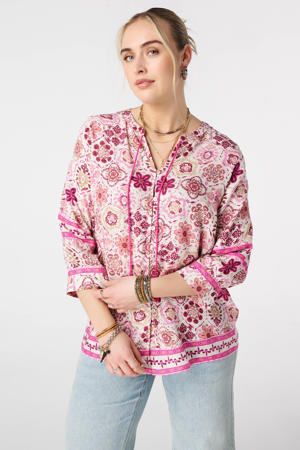 gebloemde blouse
