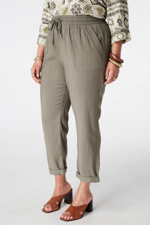 tapered high waist broek