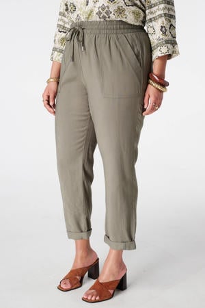 tapered high waist broek