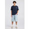 America Today denim baggy short blauw