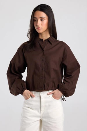 blouse bruin