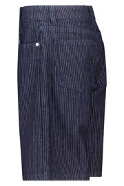 thumbnail: America Today gestreepte short dark blue denim