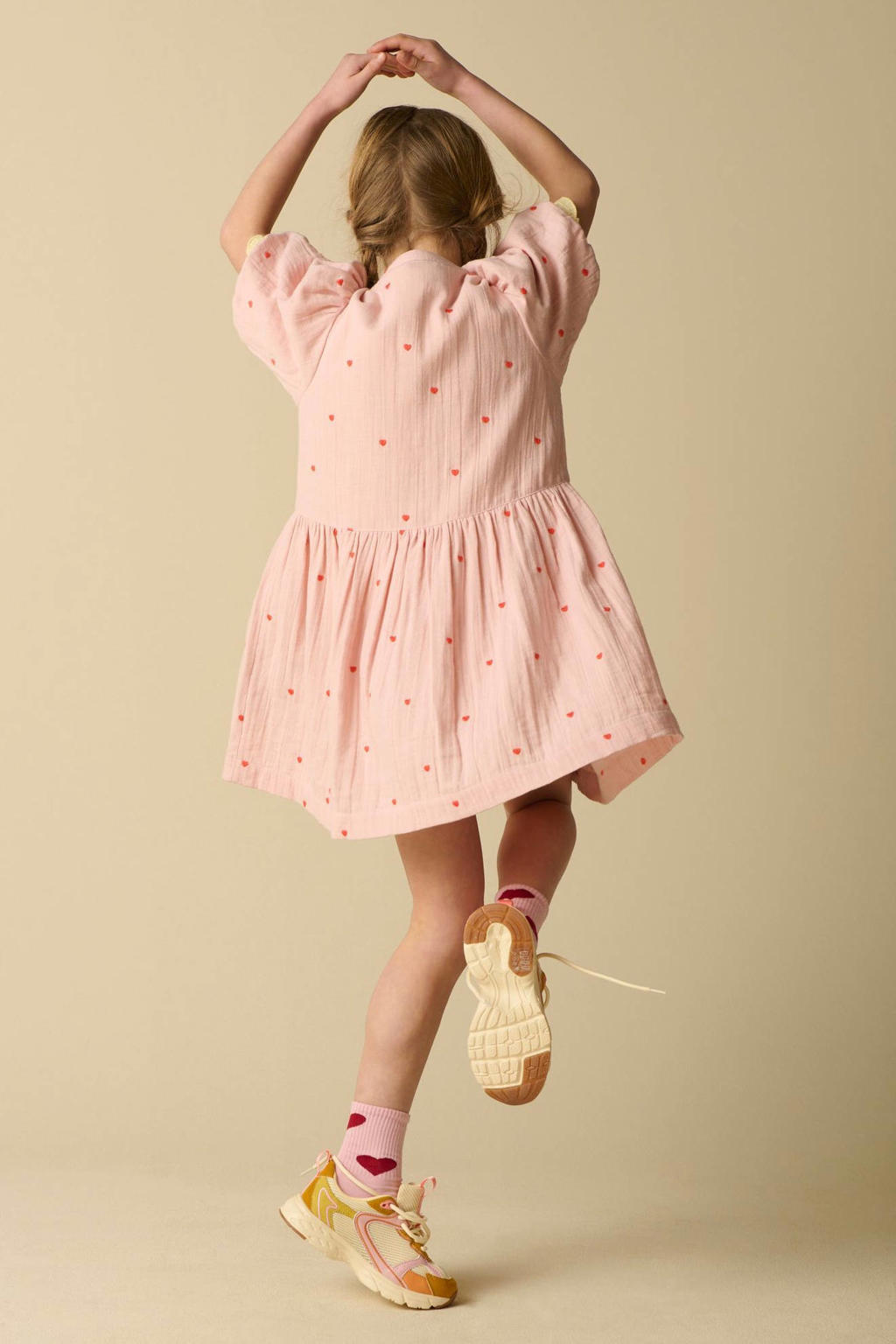 Sissy-Boy blousejurk met hartjes roze