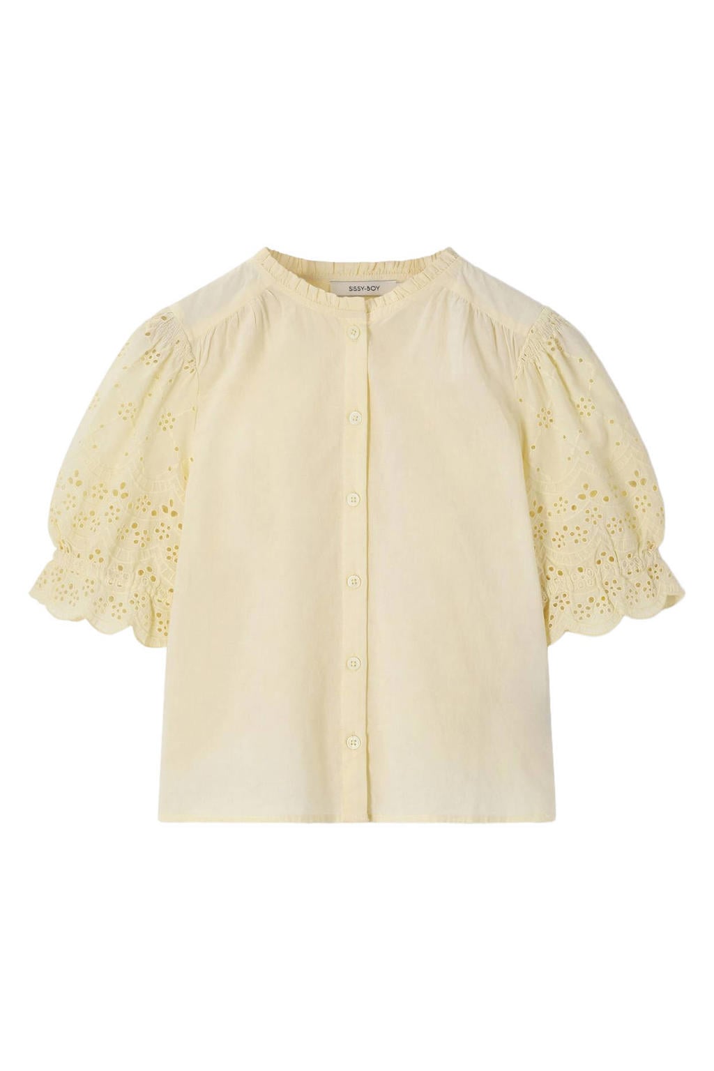 Sissy-Boy blousetop lichtgeel broderie