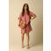 Sissy-Boy gestreepte midi jurk roze