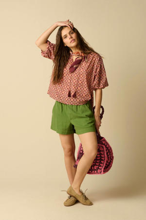 regular waist broek groen