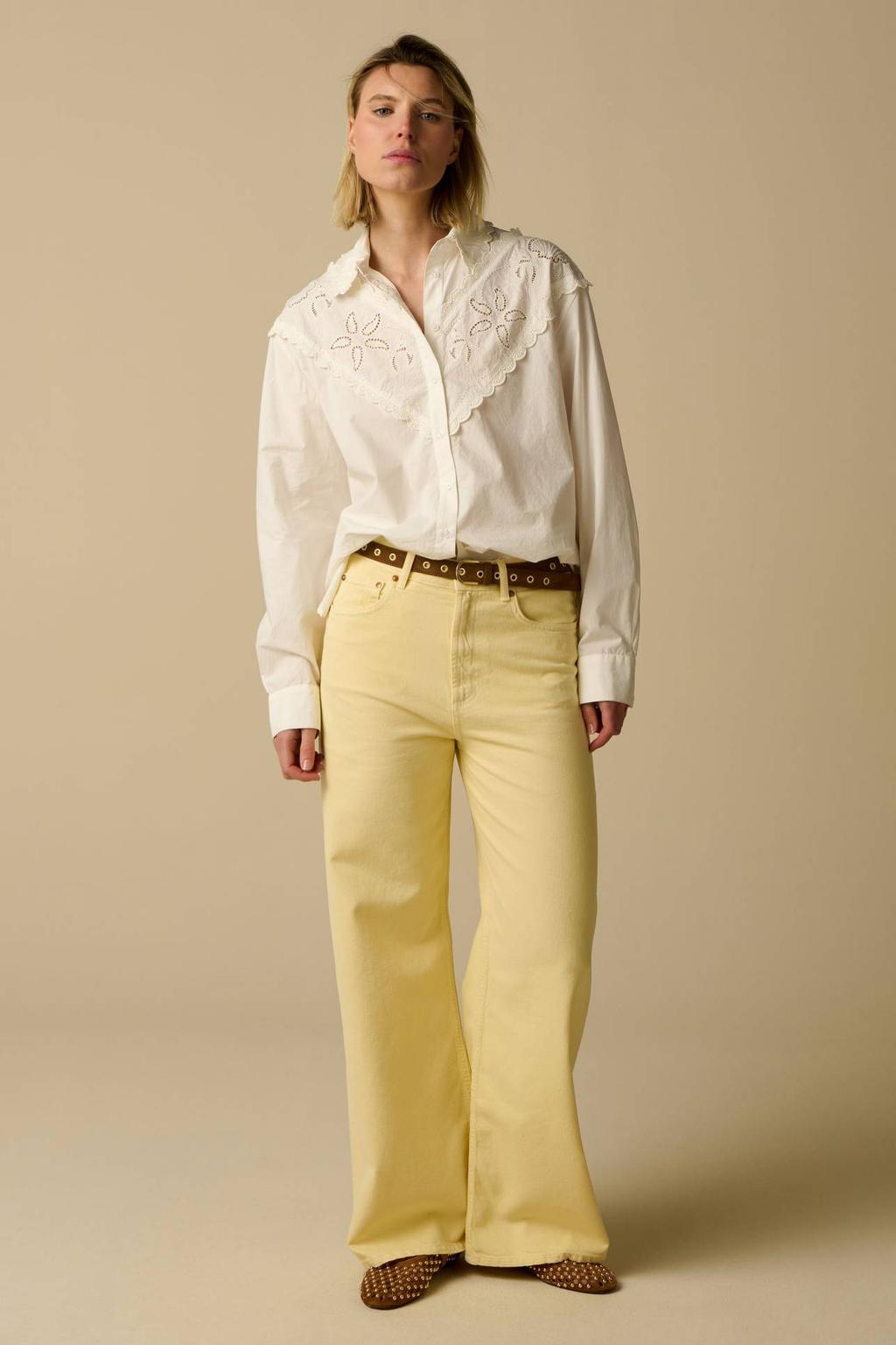 Sissy-Boy blouse wit broderie