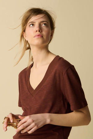 T-shirt donkerbruin