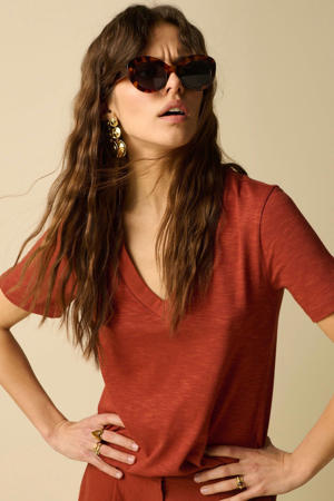 T-shirt donkerrood