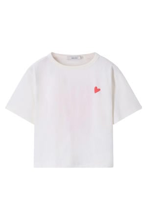 T-shirt met backprint wit
