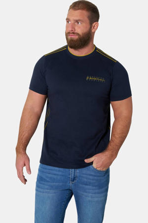 +FIT Collectie regular T-shirt DOMAR donkerblauw