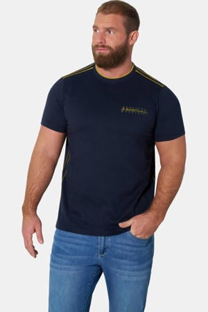 +FIT Collectie regular T-shirt DOMAR donkerblauw