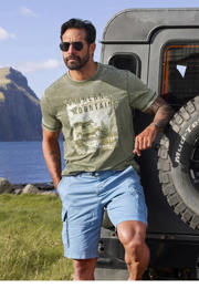 thumbnail: Jan Vanderstorm +FIT Collectie regular T-shirt RASIK olijfgroen