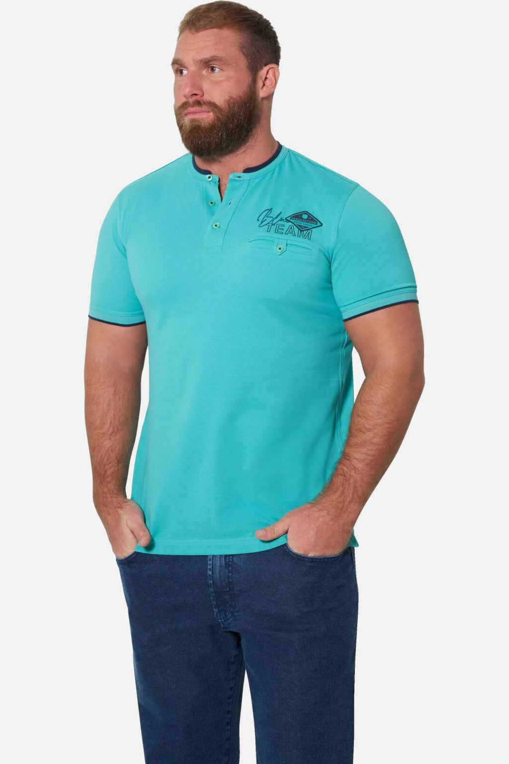 Jan Vanderstorm +FIT Collectie regular T-shirt EMMIK petrol