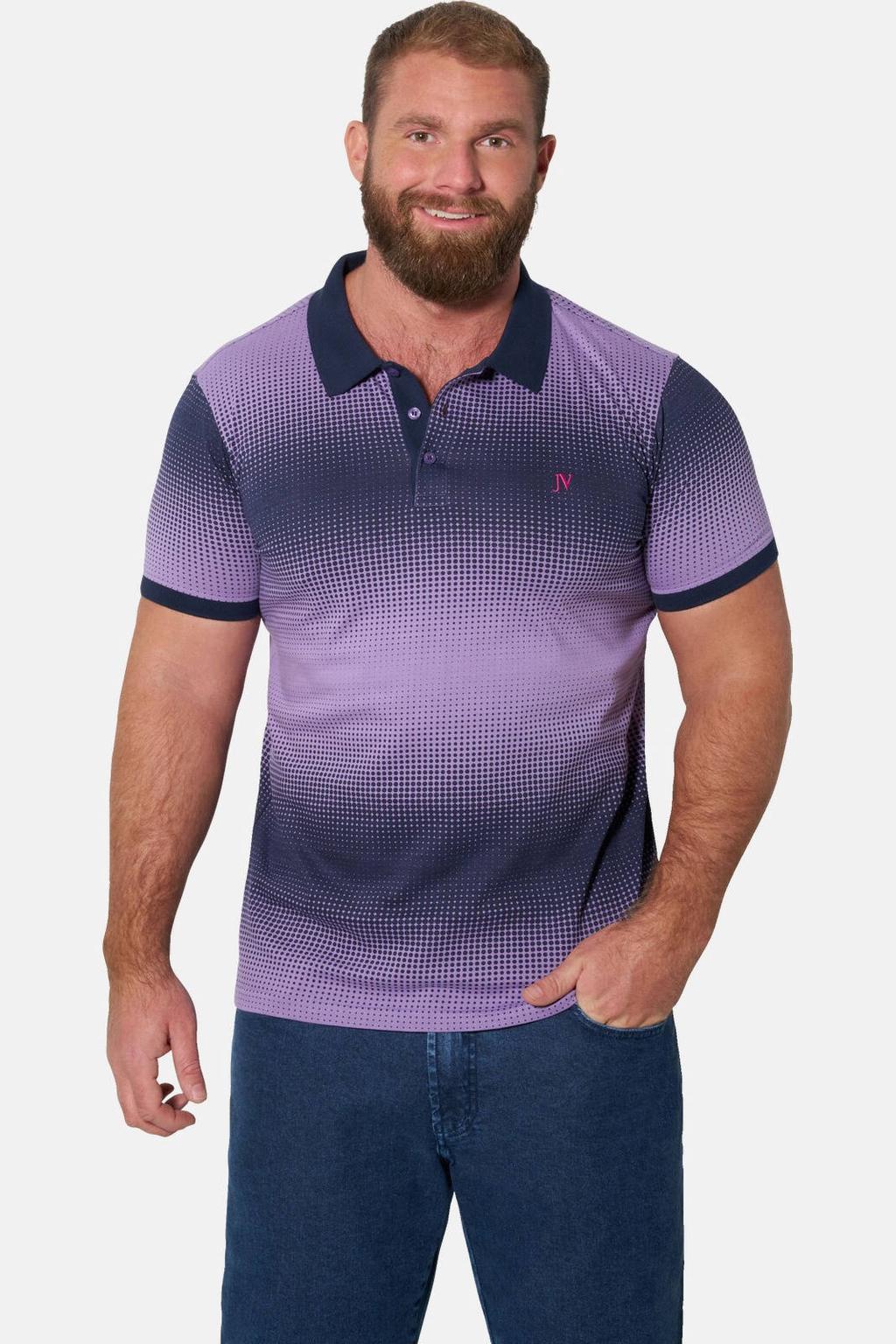 Jan Vanderstorm +FIT Collectie regular polo SUNNVA donkerblauw