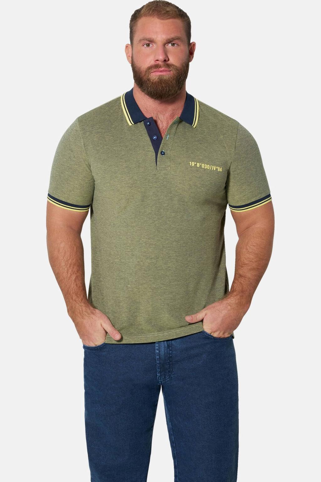 Jan Vanderstorm +FIT Collectie regular polo MUNAR lichtgeel