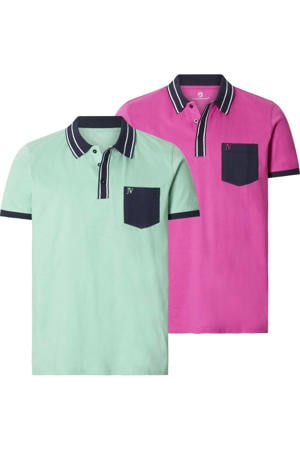 +FIT Collectie regular polo SKALLE lichtgroen