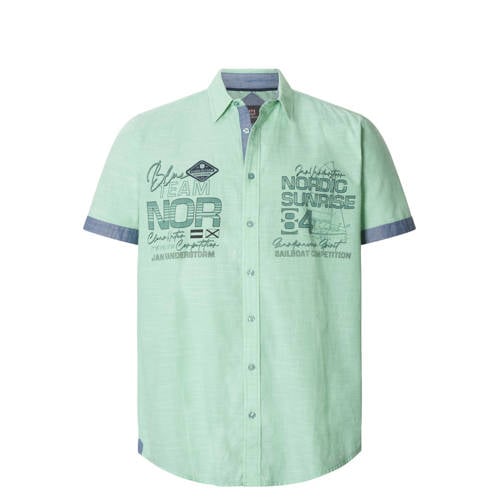 Jan Vanderstorm regular casual overhemd groen afbeelding