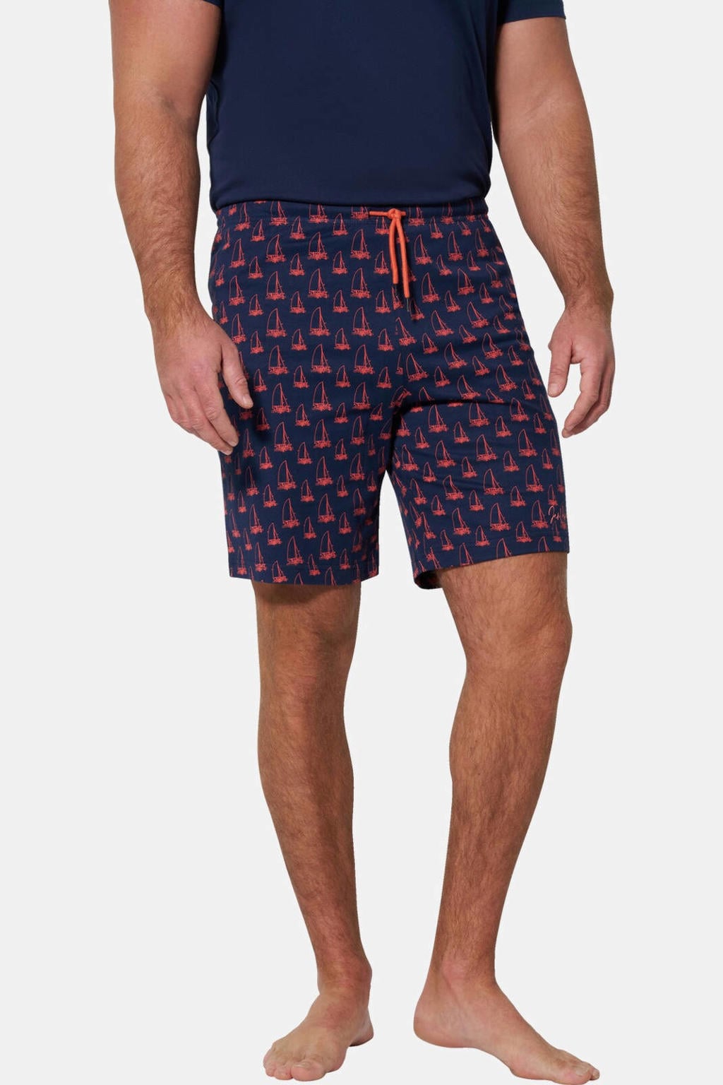 Jan Vanderstorm pyjamashort - donkerblauw