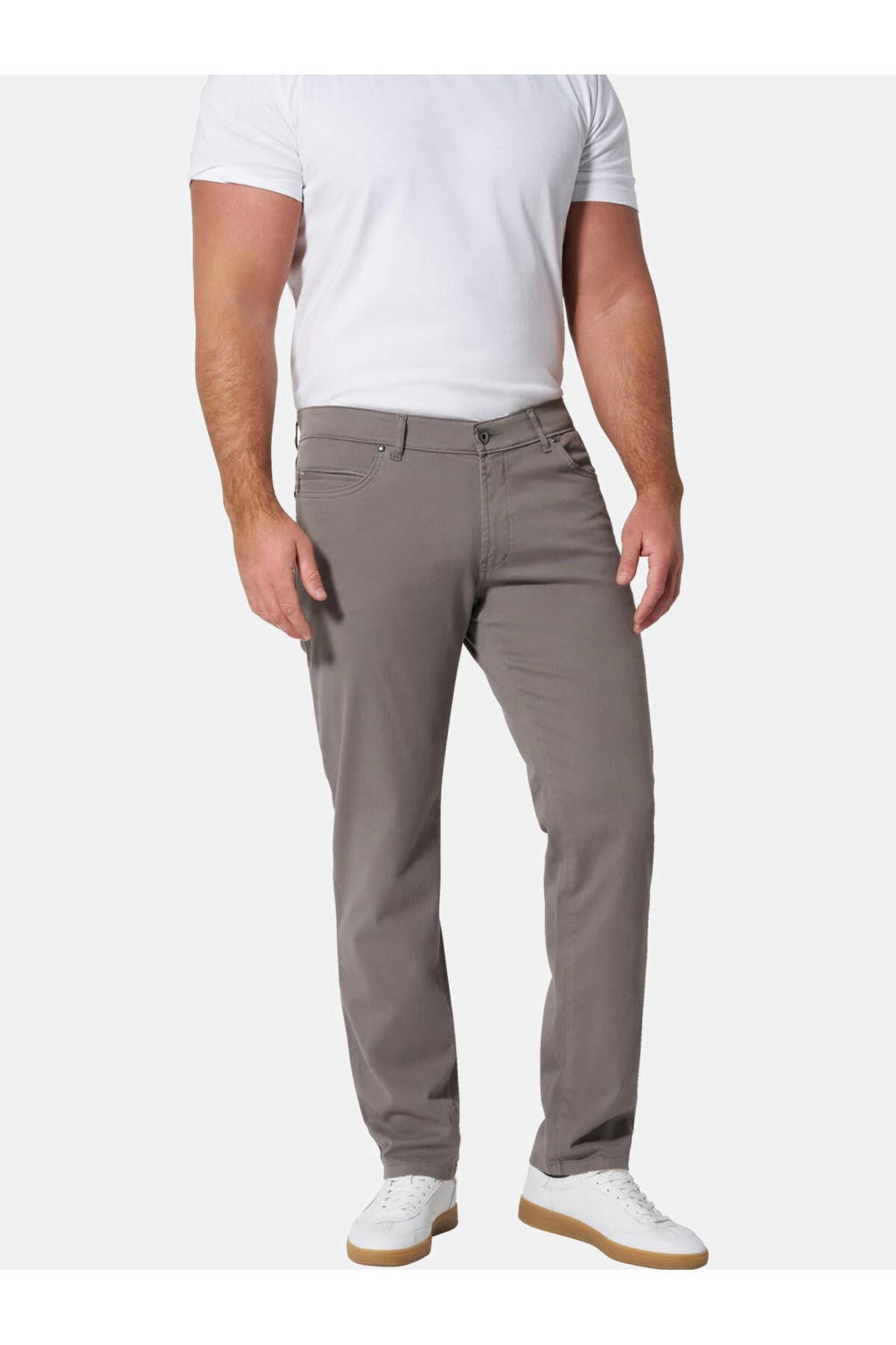 Jan Vanderstorm +FIT Collectie NORDAHL regular casual broek olijfgroen